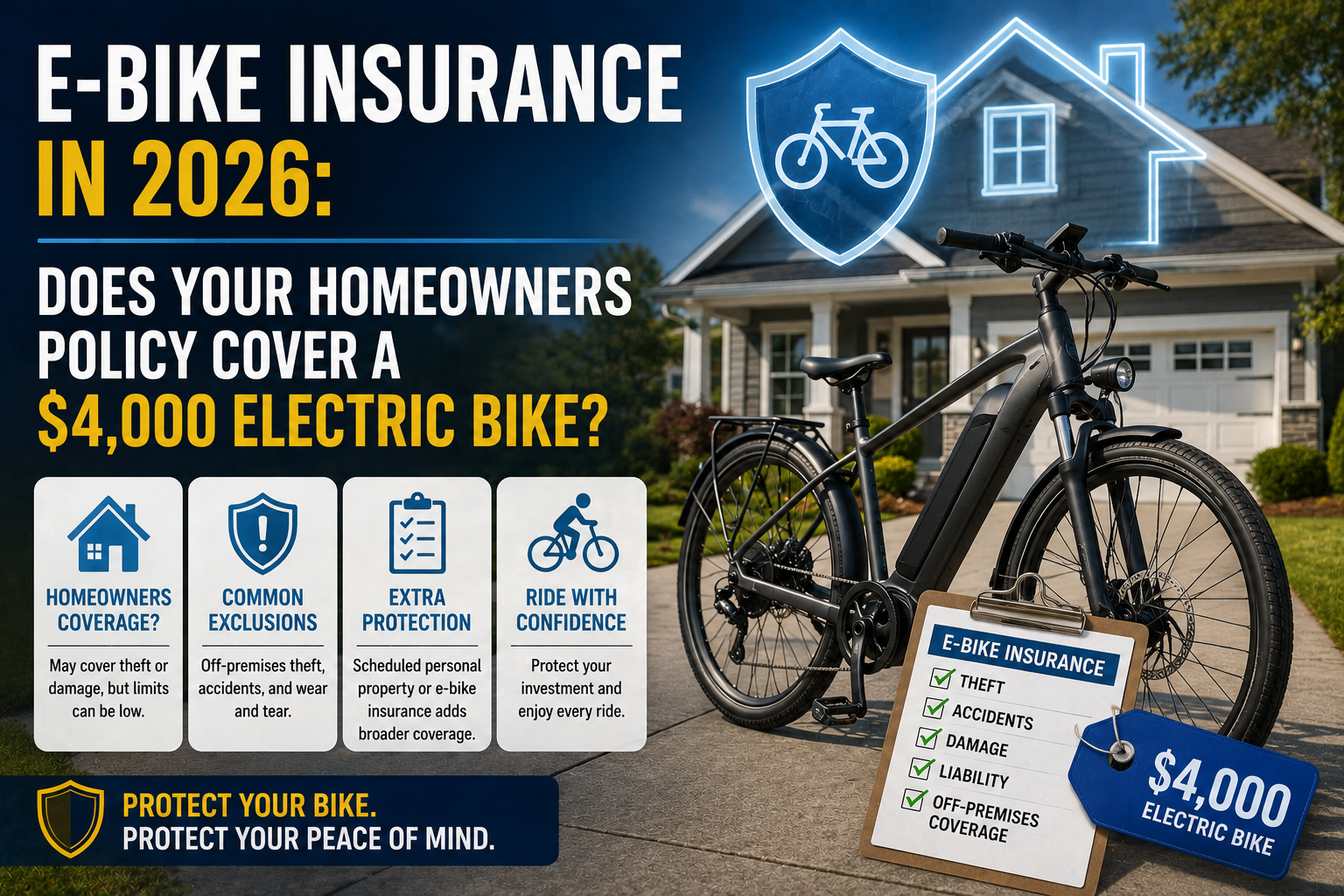 E-Bike Insurance in 2026: Does Your Homeowners Policy Cover a $4,000 ...